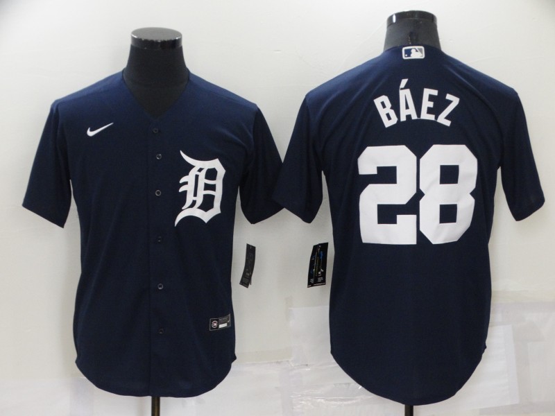 Tigers 28 Javier Baez Navy Nike Cool Base Jersey,We sell and wholesale Tigers 28 Javier Baez Navy Nike Cool Base Jersey on line form chian!